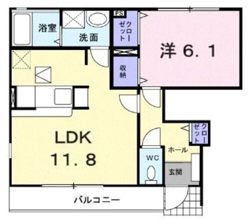 ラソレイユの物件間取画像